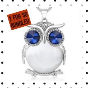 🔖🔖Owl Rhinestone Crystal Pendant🔖🔖